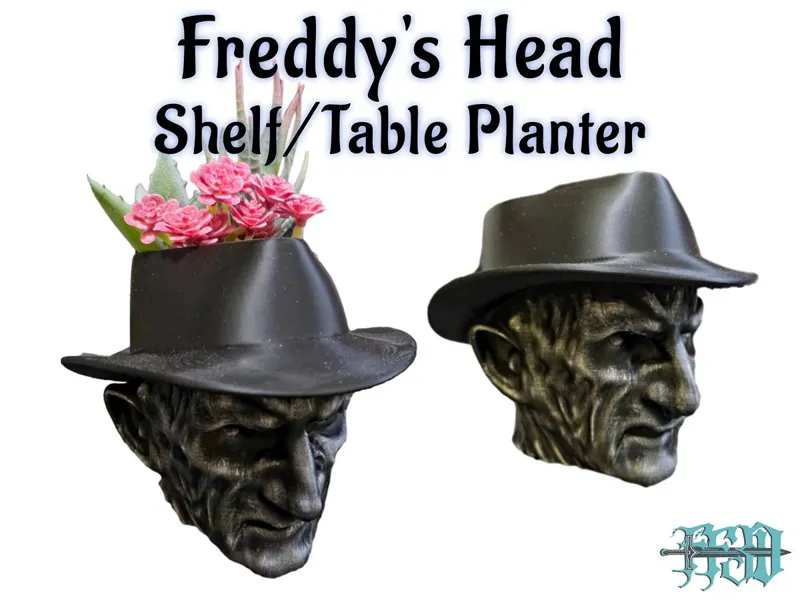 Freddy's Head Standing Planter
