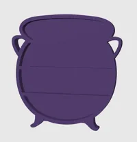 Flat Back Cauldron Shelf - A1 Mini