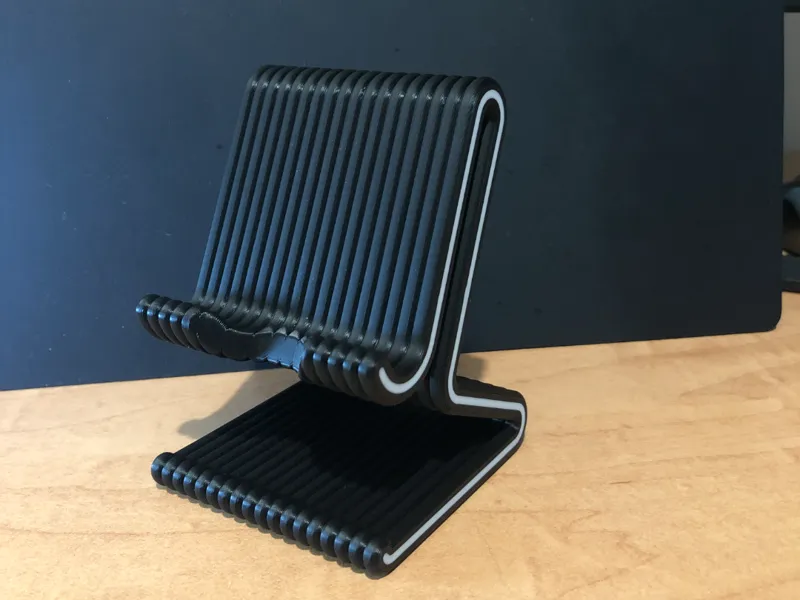 Phone Stand Raised Pipes (allow charging)