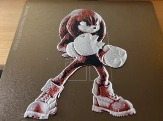 Knuckles the Echidna-Hueforge