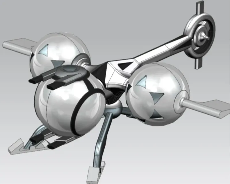 Aircraft from movie oblivion + ams