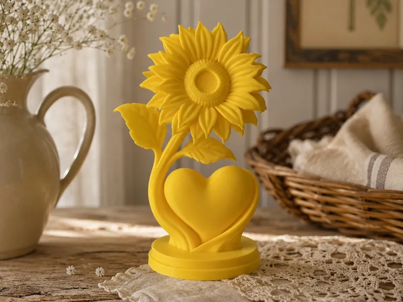 Sunflower Heart Statue