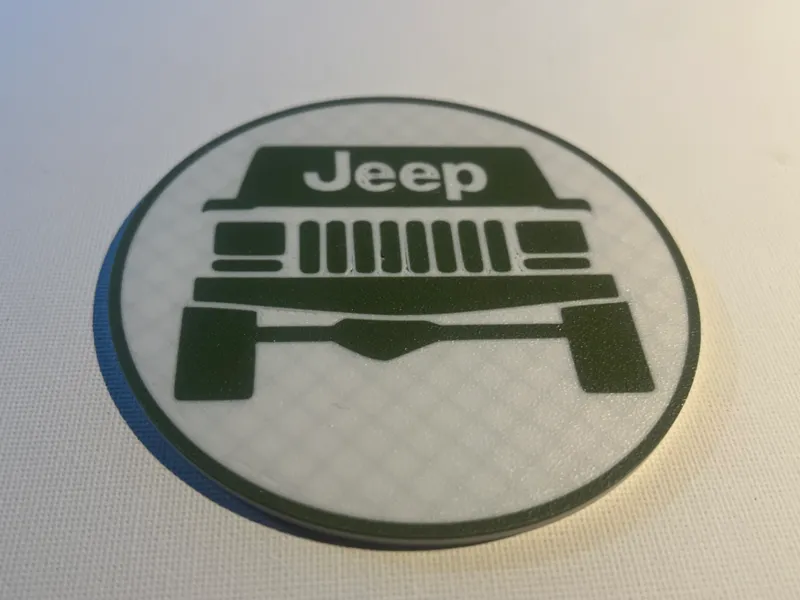 Sous-verre - Logo Jeep Cherokee