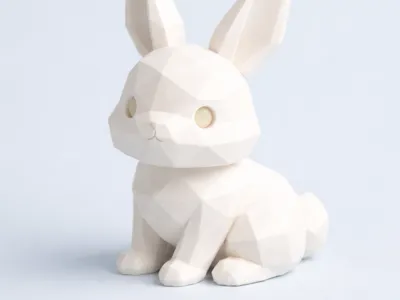Low Poly Easter Bunny
