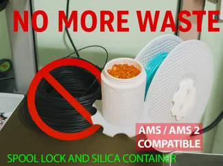 Bambu Spool Lock - Silica Gel desiccant container