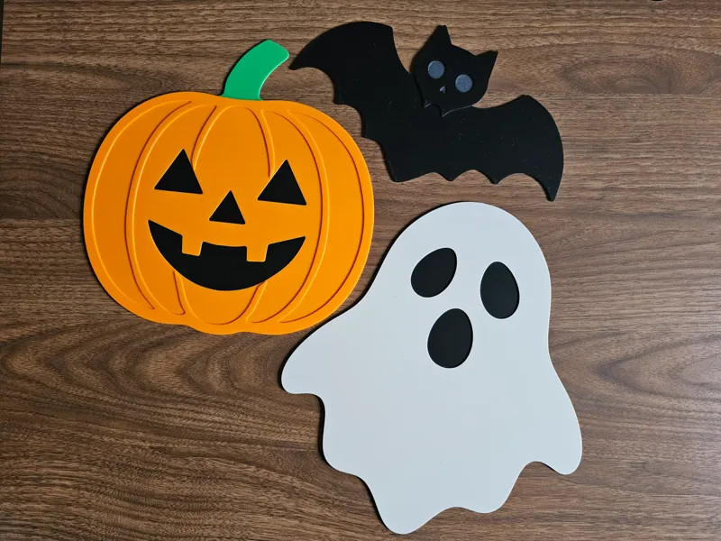 Halloween Wall Decorations (Pumpkin, Ghost & Bat)