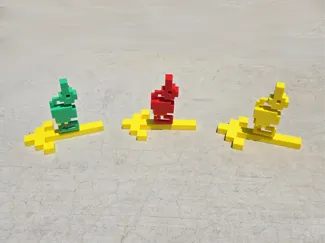 Yorgle, Grundle, Rhindle - Dragons Slain Pose