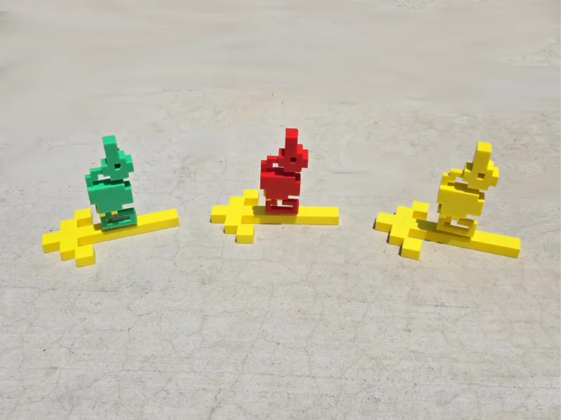 Yorgle, Grundle, Rhindle - Dragons Slain Pose