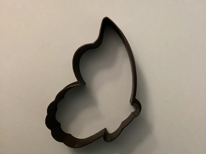 Butterfly side profile cookie cutter