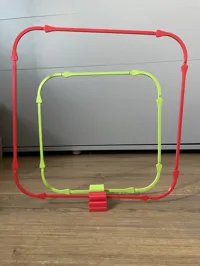 bigger (36 vs 28 cm), single print version