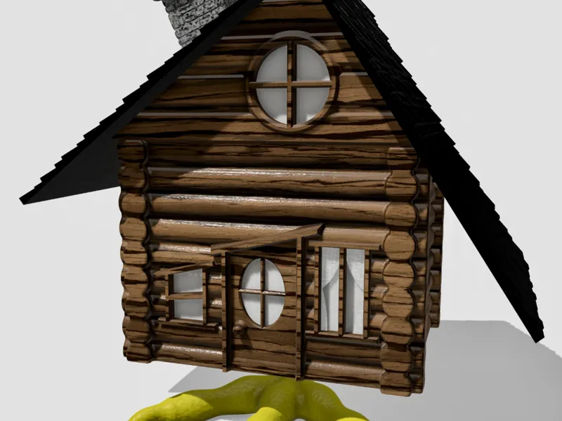 Baba Yaga hut for LED tea candle 
