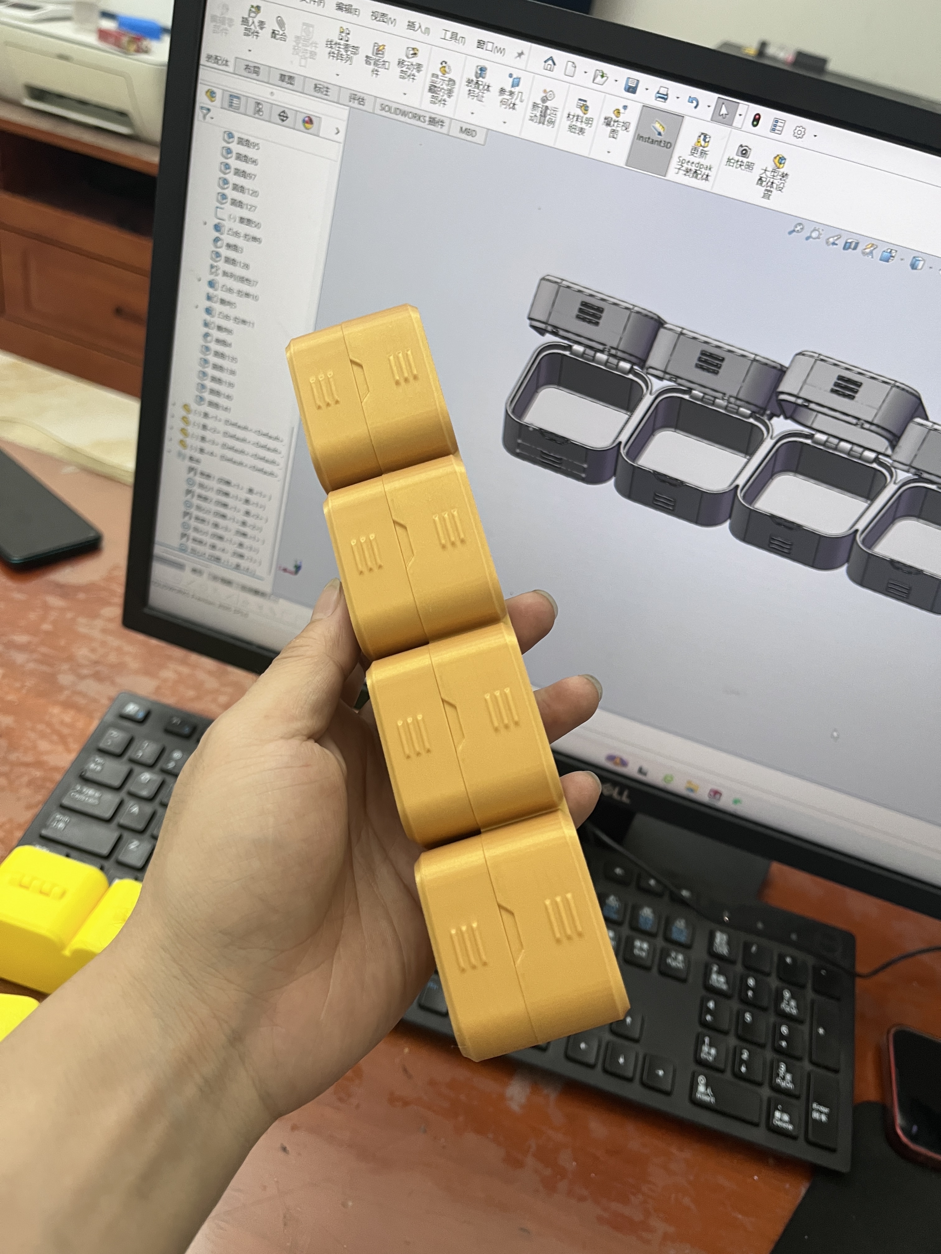 Miniatura 7 do modelo 3D 无限扩展一体打印小盒子