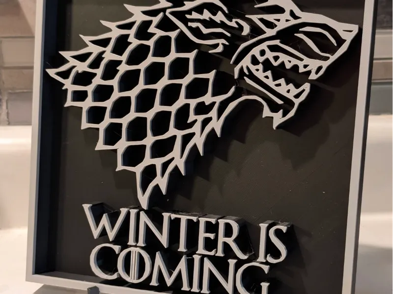 House Stark - Winter Is Coming Placard