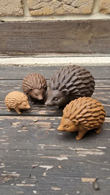 Modelo para impresión 3D: Japandi Hedgehog | Forest Elegance — vista de referencia 3