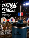 Flag with vertical stripes - France, Belgium