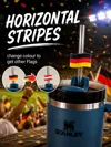 Flag with horizontal stripes - Germany, Austria...