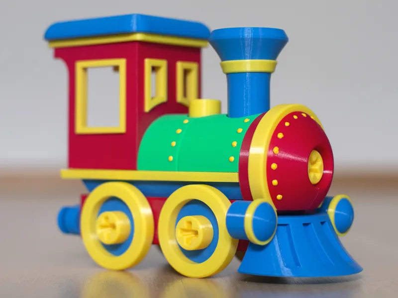 Toy locomotive construction set