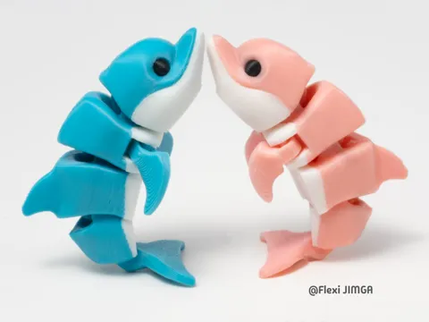 Tiny dolphin - Articulated & Keychain view 4