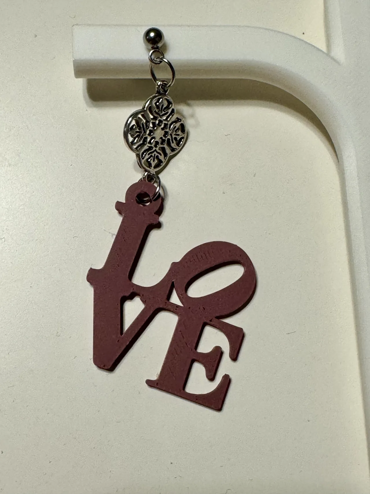 Minimal “LOVE” Earrings – Fast Print (<20 min) view 4