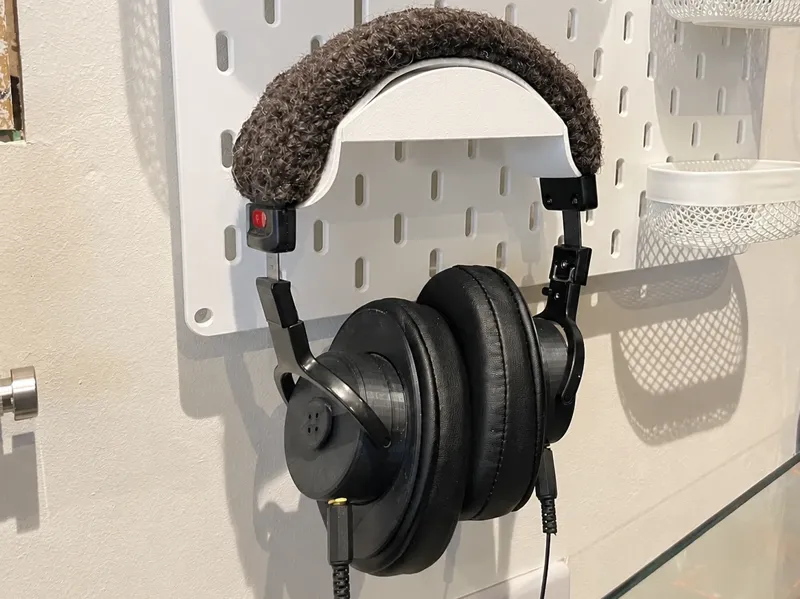 ikea skadis headphone holder