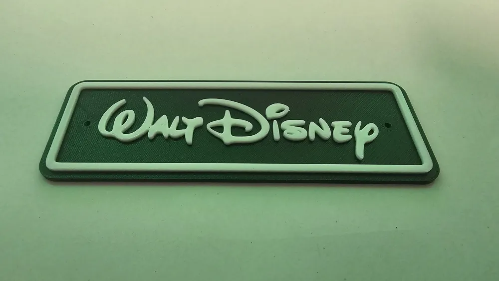 Walt Disney Wall Sign - Free 3D Print Model - MakerWorld