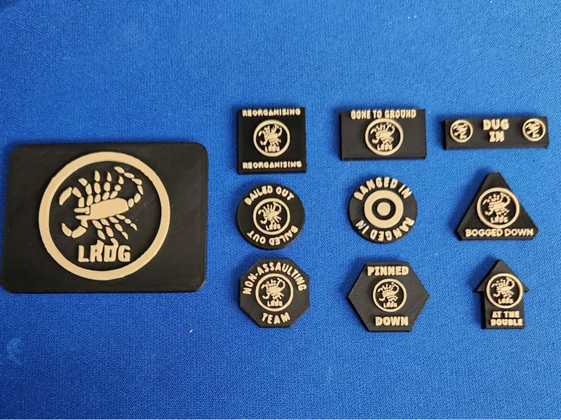 LRDG (Long Range Desert Grp) Flames of War Tokens