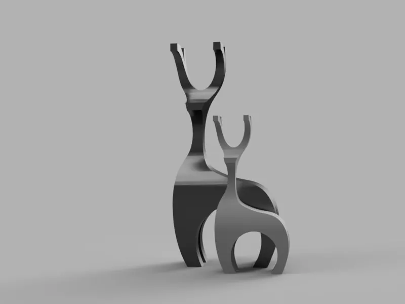 Minimalist reindeer