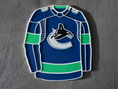Vancouver Canucks NHL Jersey Coaster