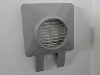 Vent Axia duct adapter for 3.5 inch pipe. 