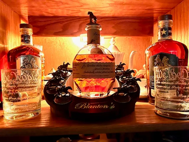 Blanton's Horseshoe Stopper and Bottle Stand