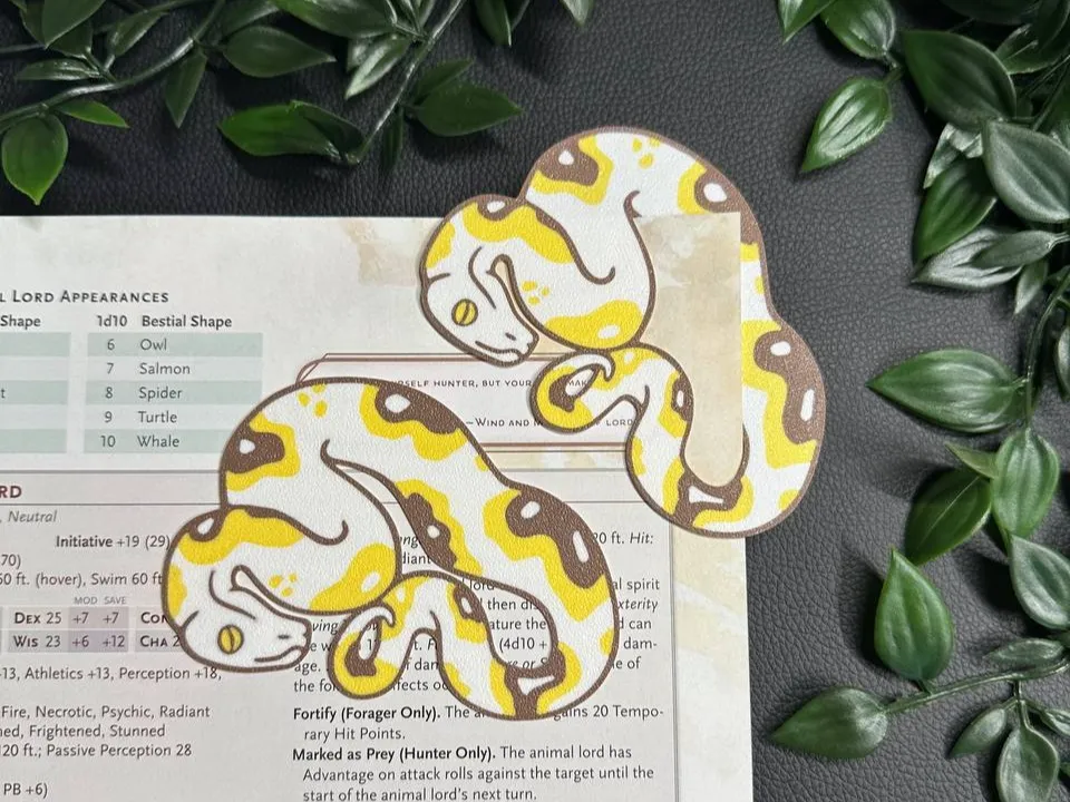 Corner-Hugging Python Bookmark - Free 3D Print Model - MakerWorld