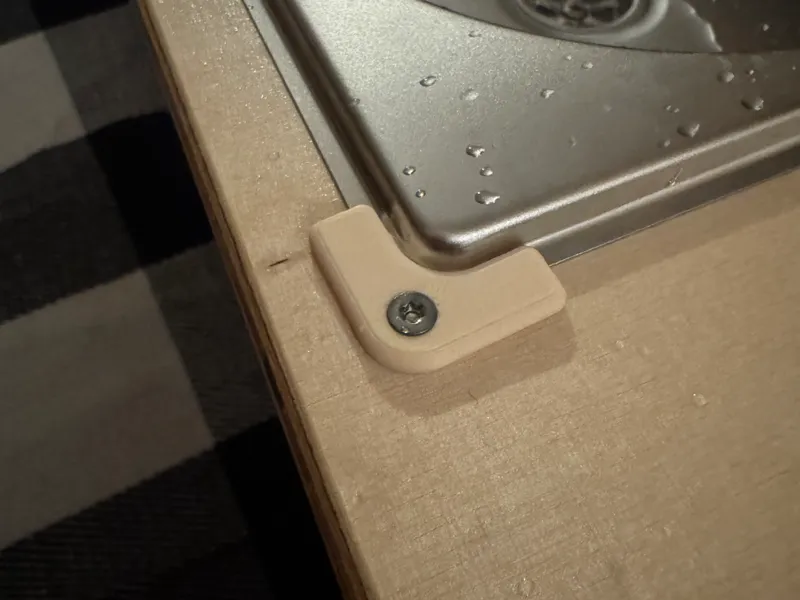 Camper sink fixing