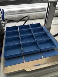 4 Small Tray Sets + 2 Divider Sets on a Build Plate