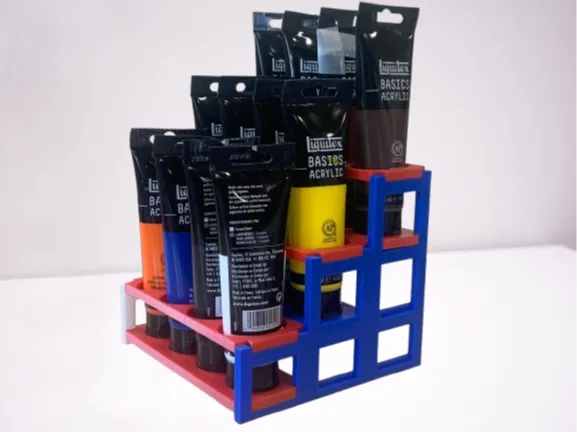 Modular snap fit paint rack / shelf