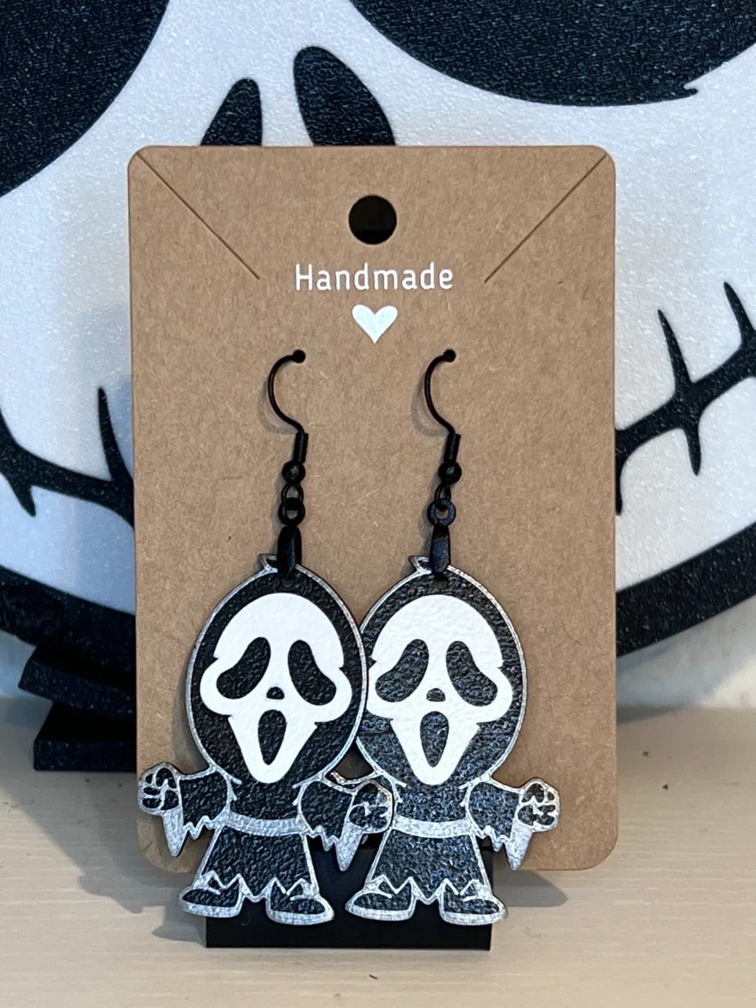 Ghost Face Scream Earrings view 3
