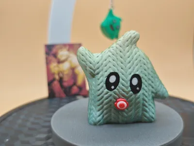 FanArt Mario Luma Baby knitted crocheted
