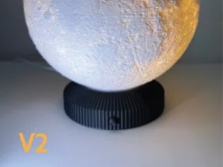 Base  with button for moon lamp (Led lamp kit 001)