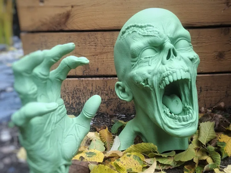 Halloween Zombie Head
