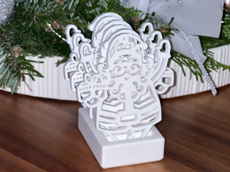 Weihnachtsmann-Untersetzer & Besteckablage 