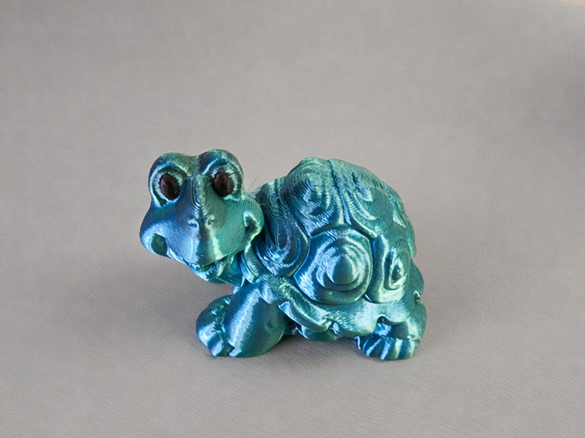 Aqua Swirl Turtle- Cute Turtle Figurine