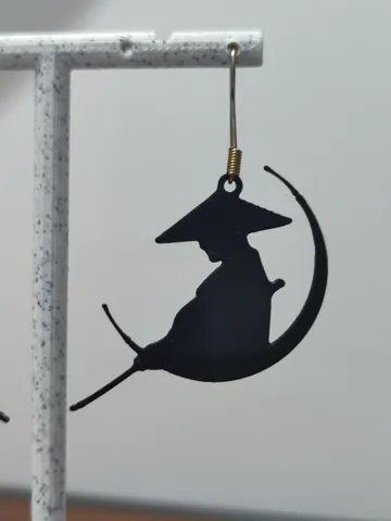 Pendientes: Aretes Samurai bajo la Luna — vista de referencia 5