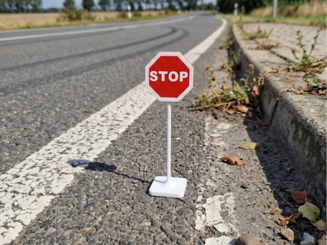 Miniature panneau stop