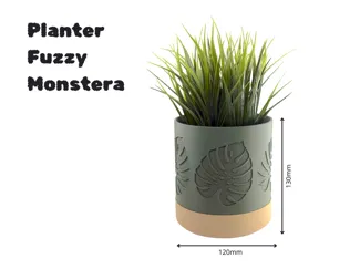 Planter Fuzzy Monstera