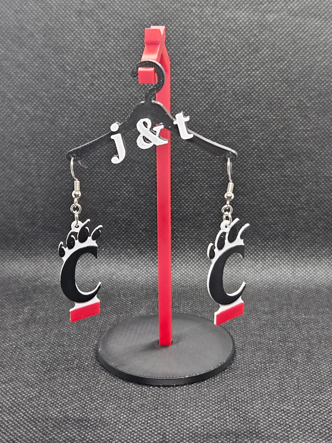 Cincinnati Bearcats earrings view 2