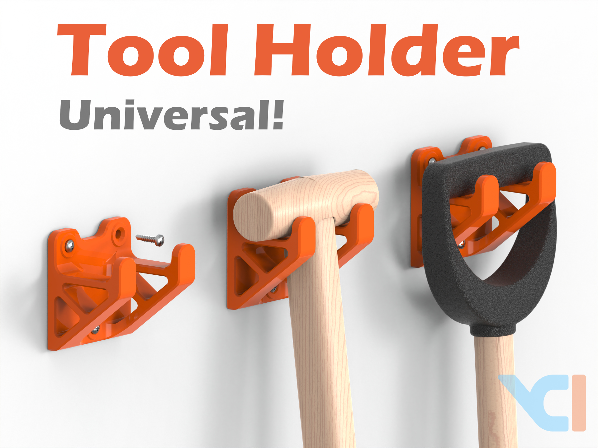 Garden Tool Holder - Universal 3D model