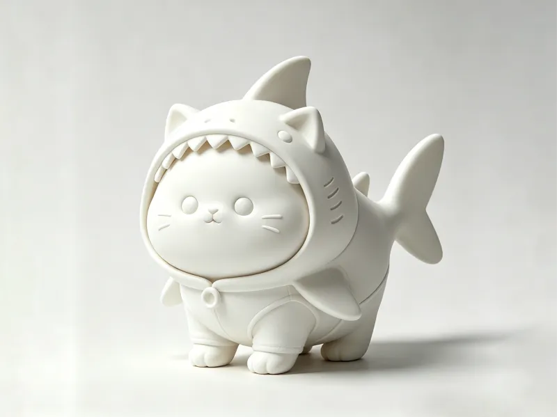 Cute Shark Cat Model