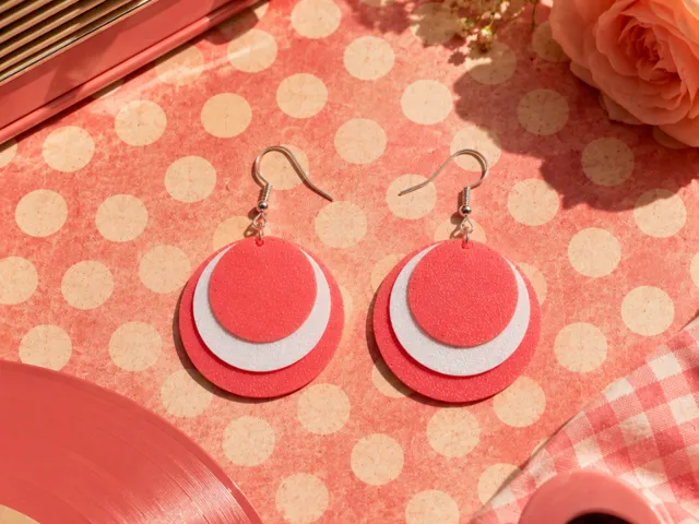 Three balls earrings