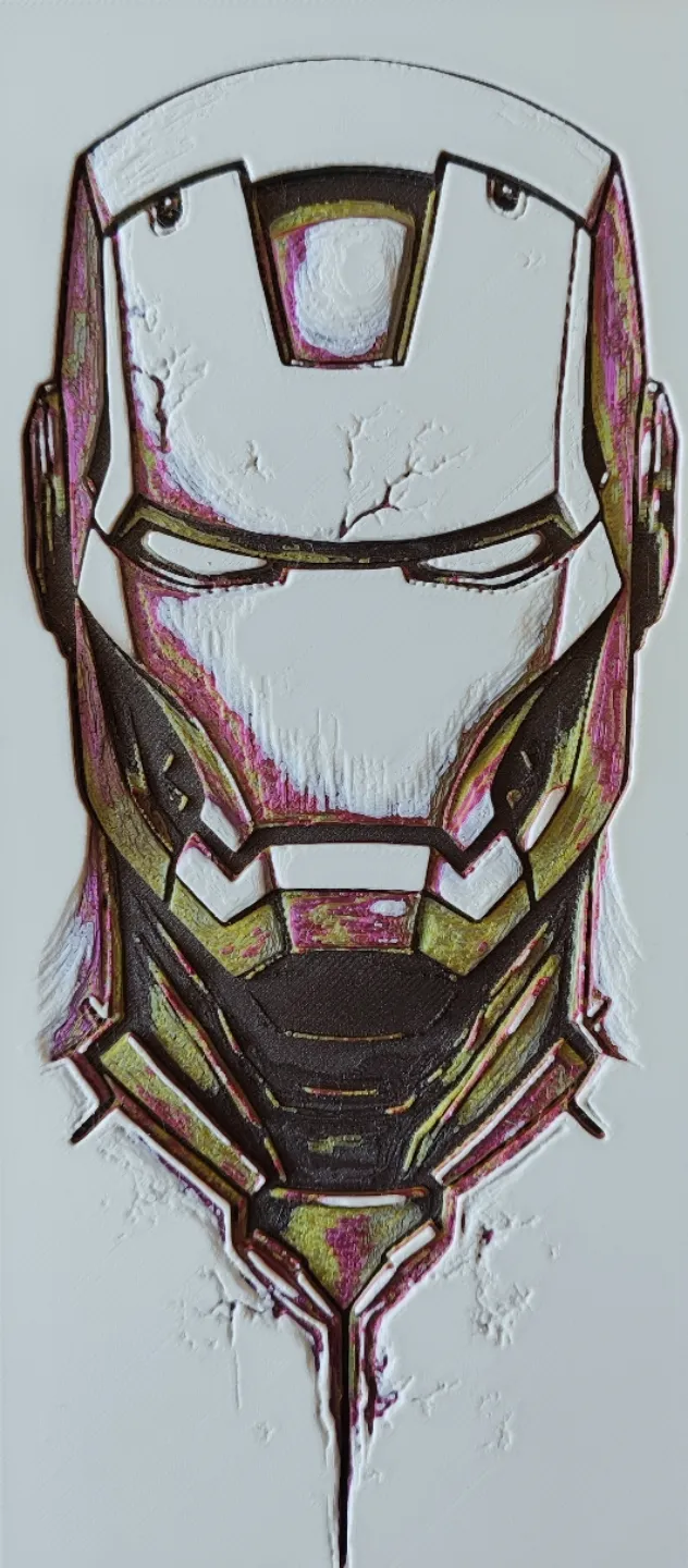 Hueforge Iron Man plate picture