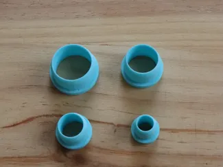 Cortadores con forma de circulo arcilla polimerica