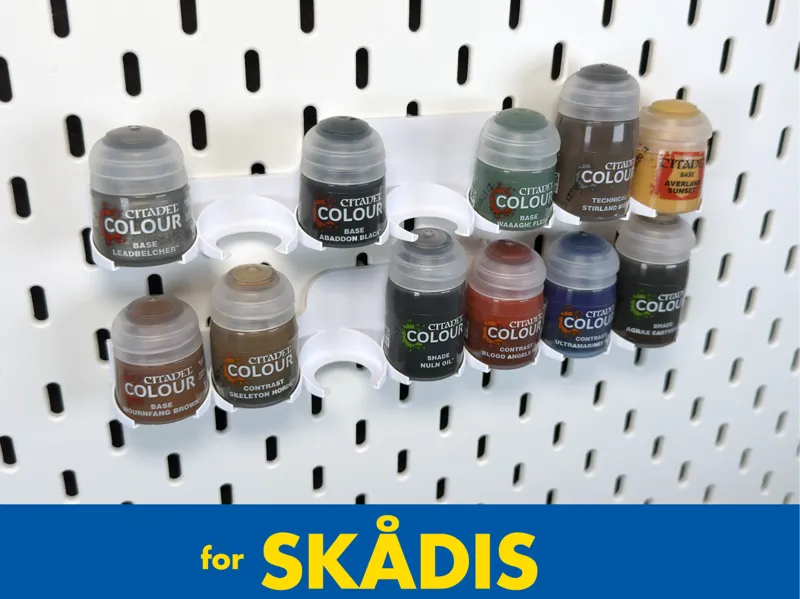 Citadel Paint Holder for SKÅDIS Pegboard
